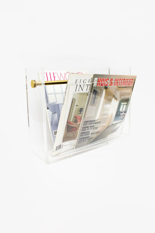 70’s plexiglas lectuurbak David Lange