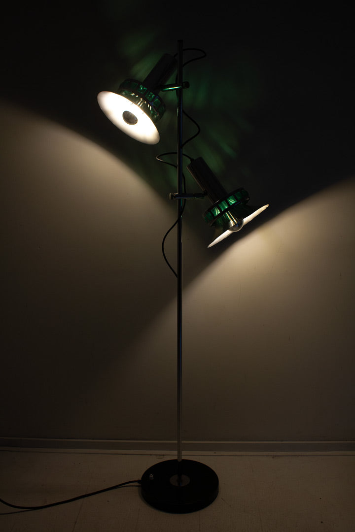 70s Space Age Lakro chrome vloerlamp 