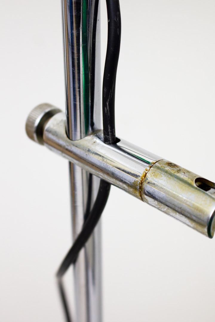 70s Space Age Lakro chrome vloerlamp 