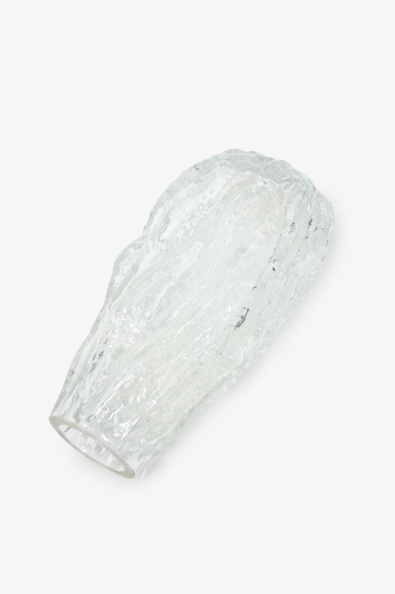  70s ijsglas vaas Ingrid Glashutte