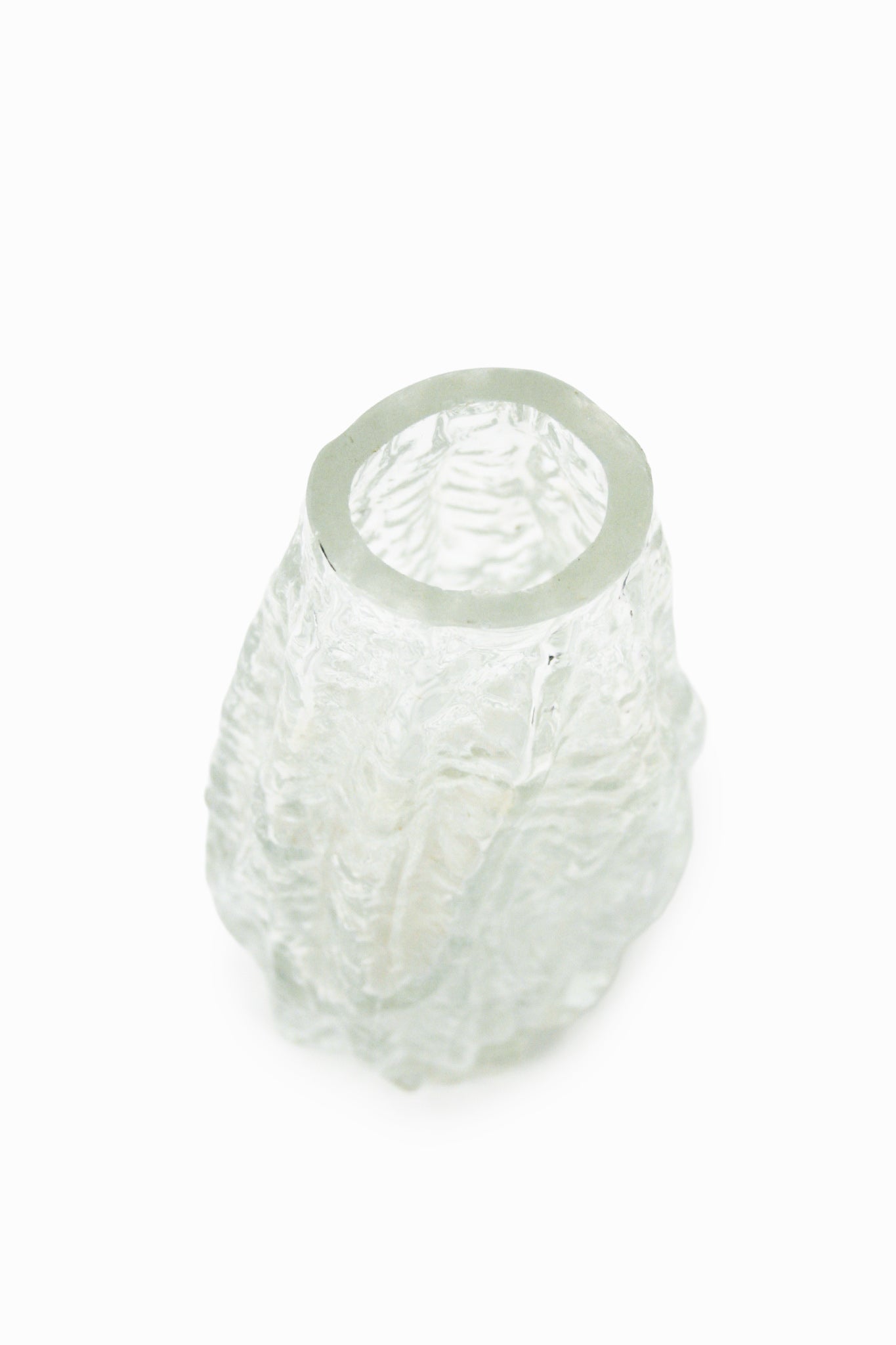  70s ijsglas vaas Ingrid Glashutte