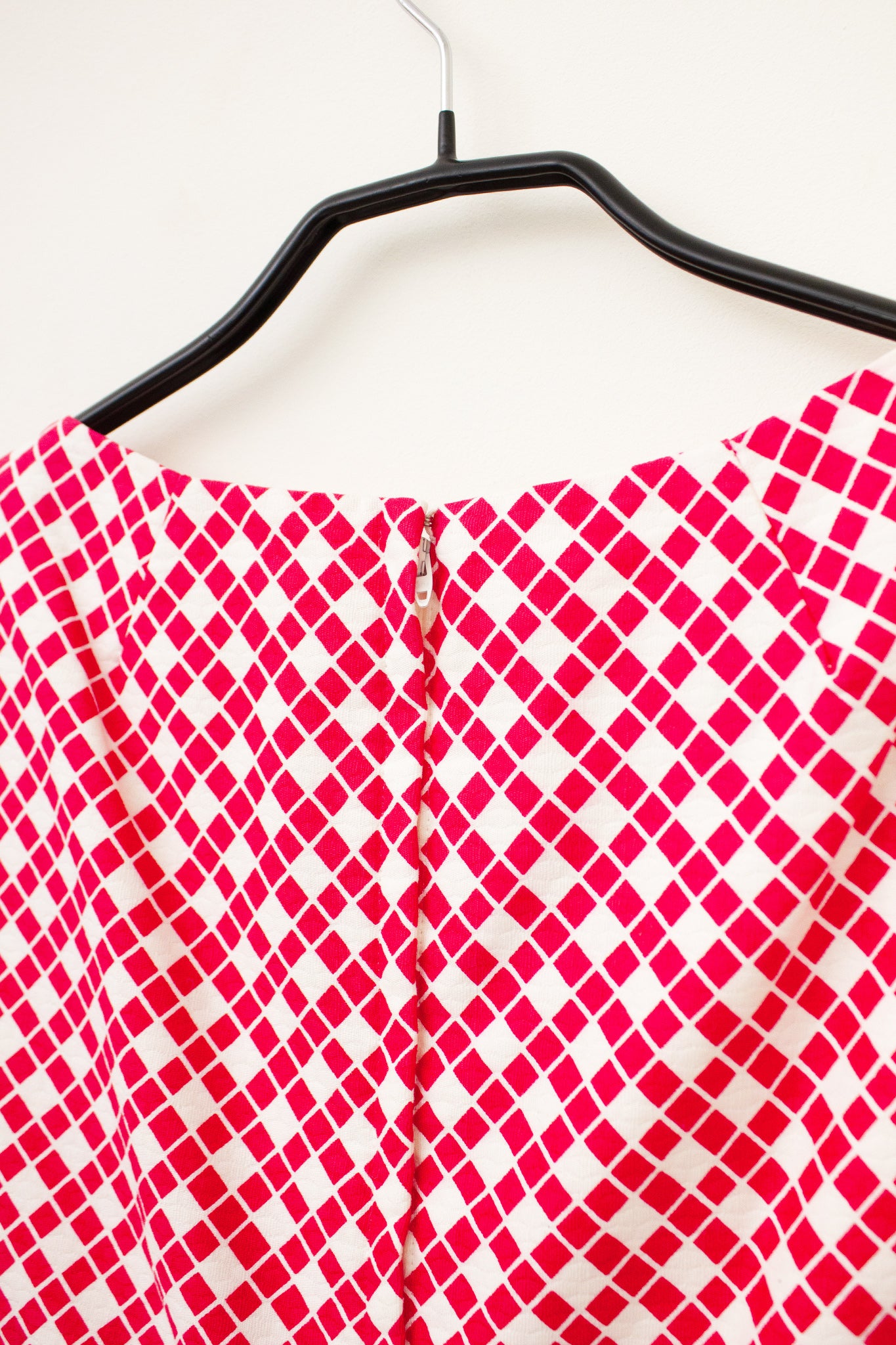 70’s roze witte jurk Malia Honolulu