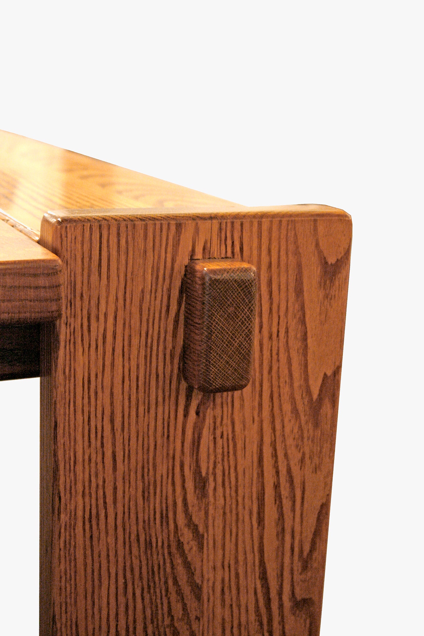 70s Robuuste vintage eiken eettafel