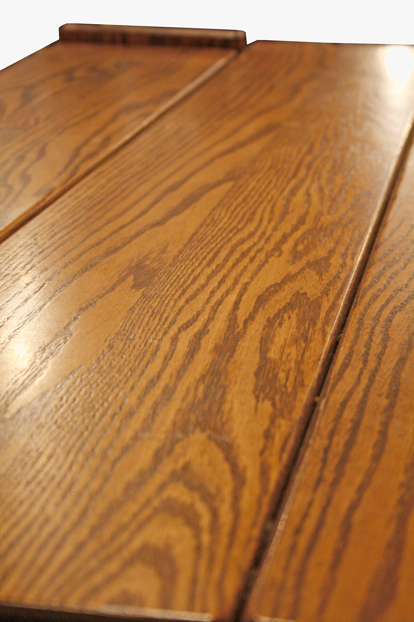 70s Robuuste vintage eiken eettafel