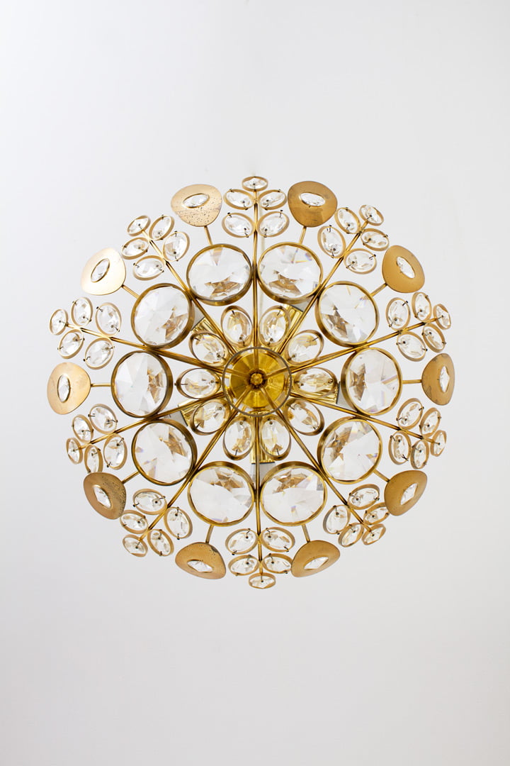 Palwa vergulde plafondlamp jaren 70
