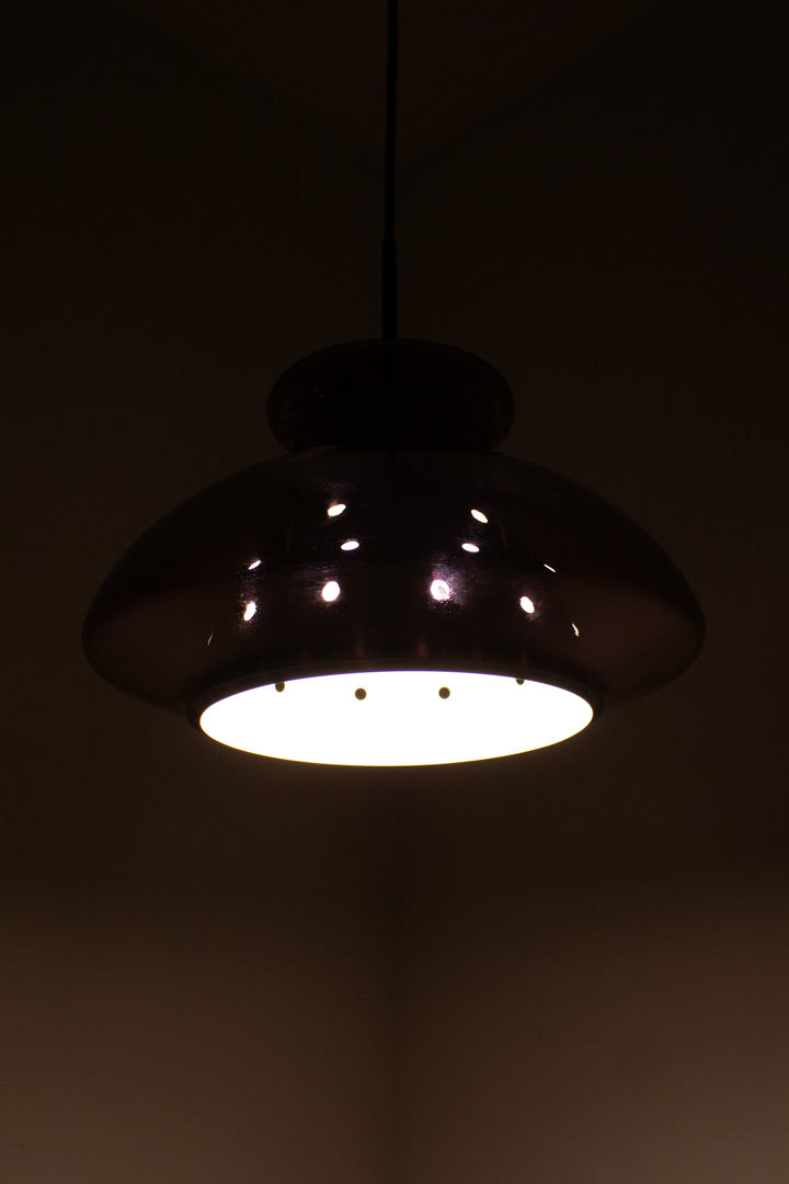 70's vintage Doria hanglamp paars