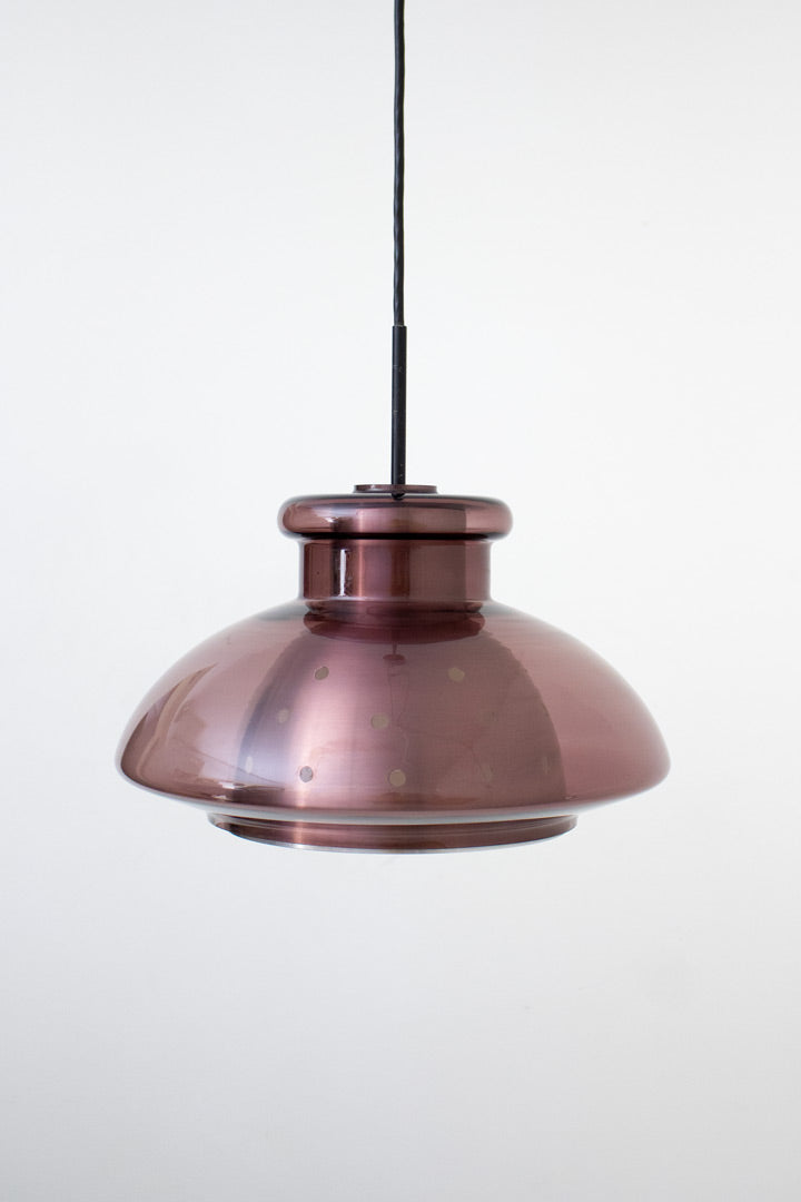 70's vintage Doria hanglamp paars