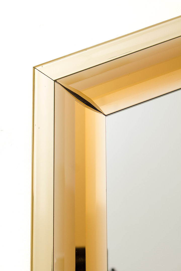 80s Art Deco spiegel Hexagon
