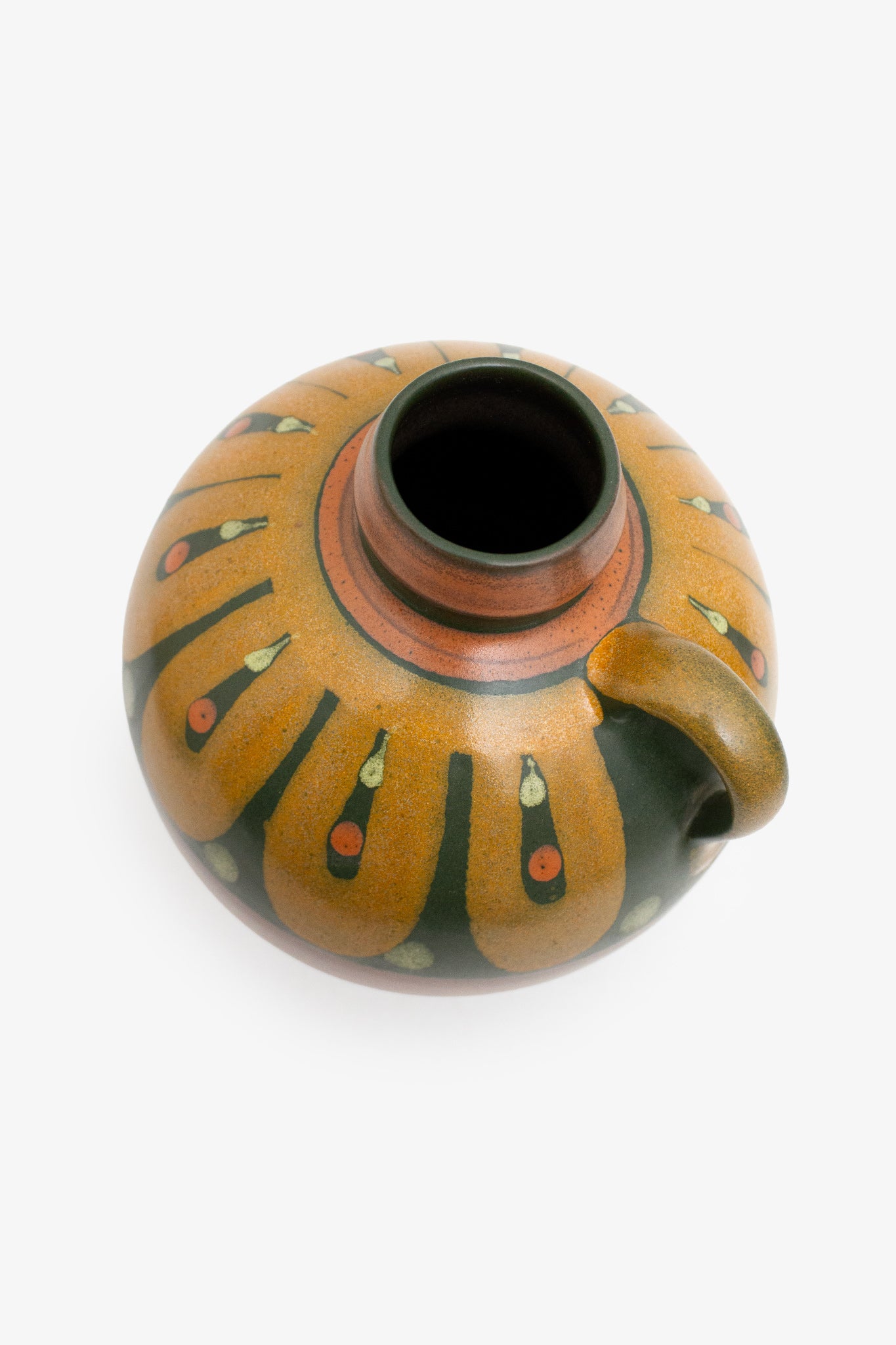 80’s KMK Kupfermühle vaas met lima decor