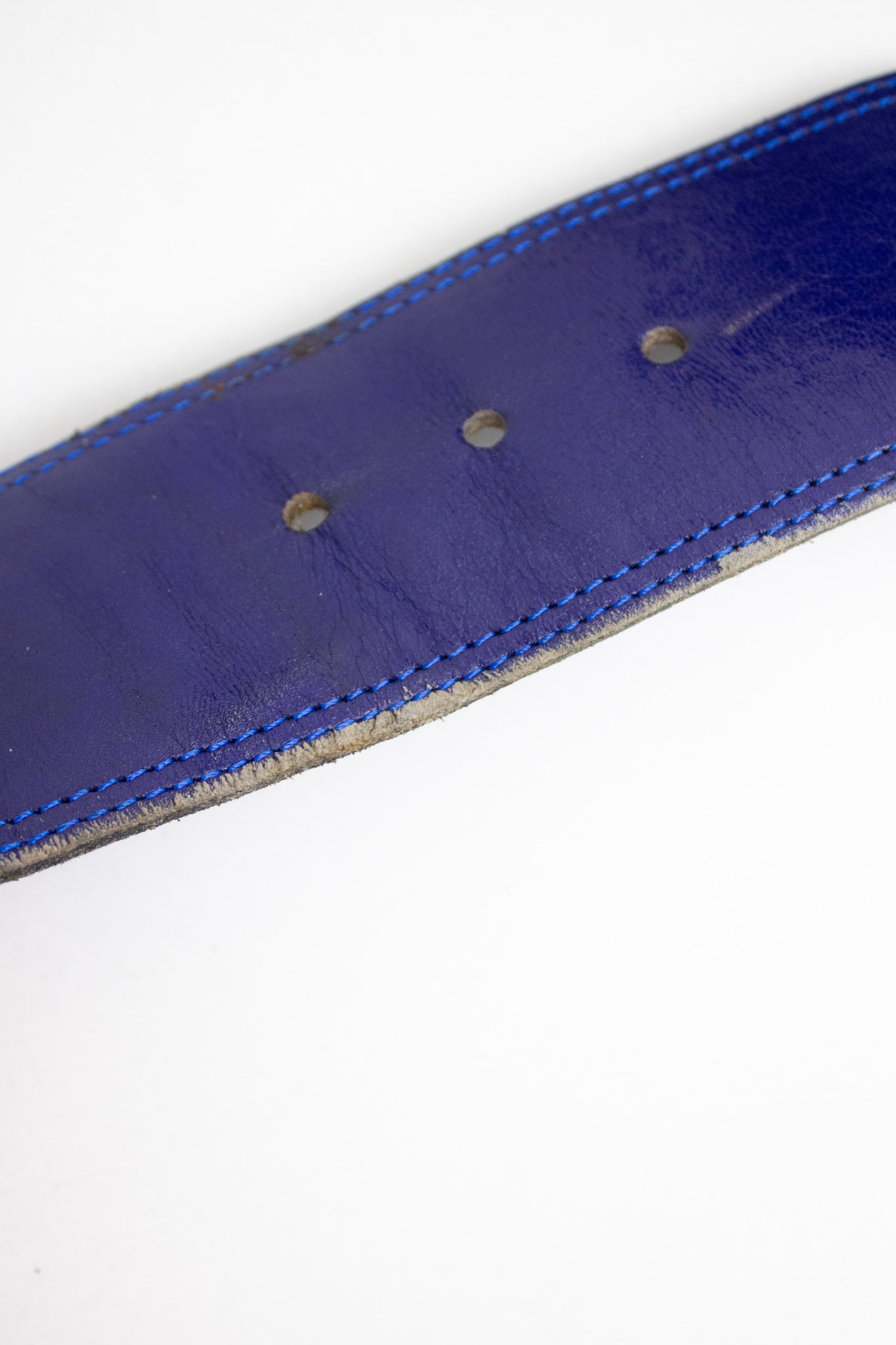 80’s leren riem met acryl vlakken Marianne David