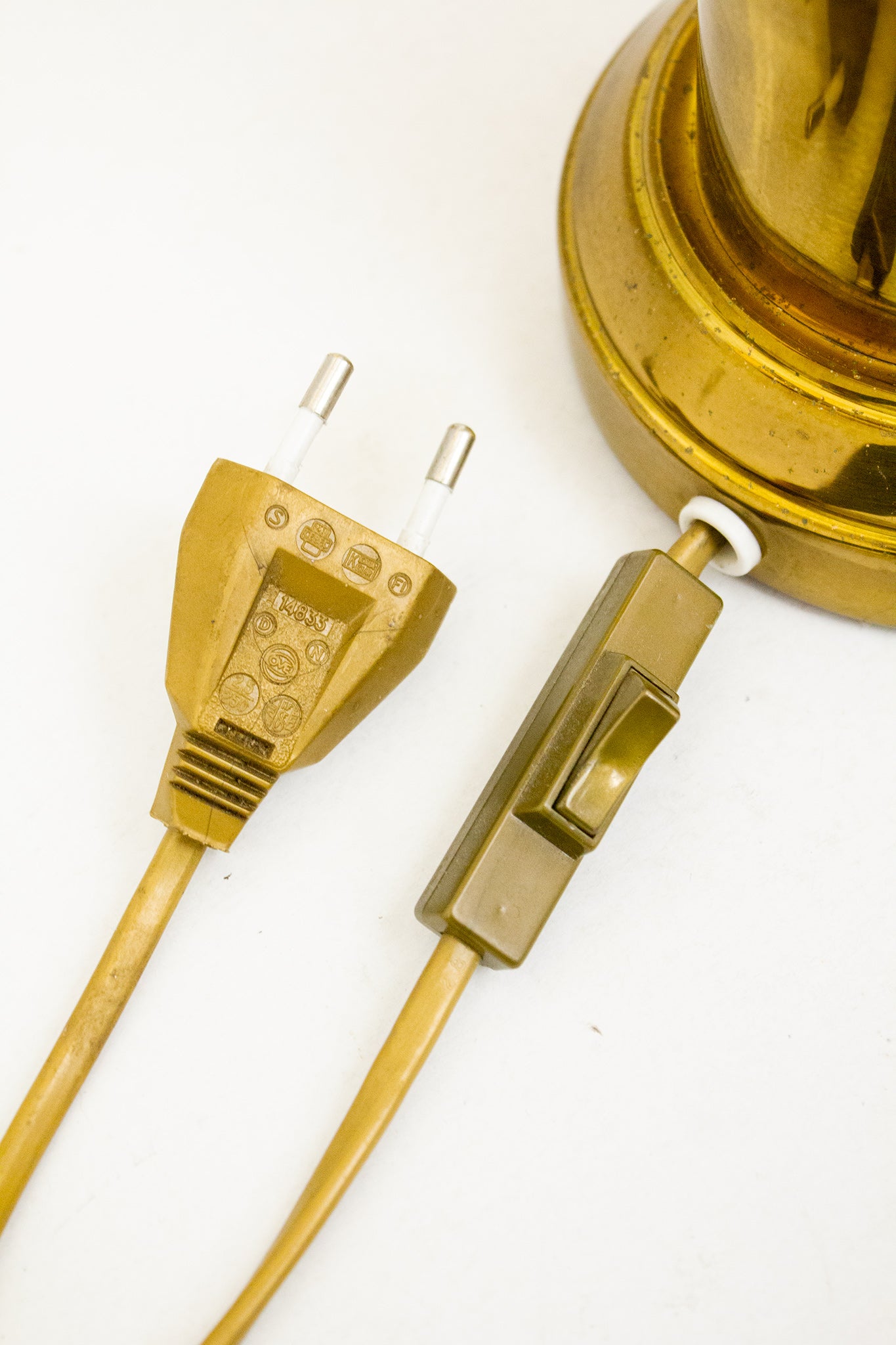 80’s messing neo-klassieke tafellamp Maison Charles