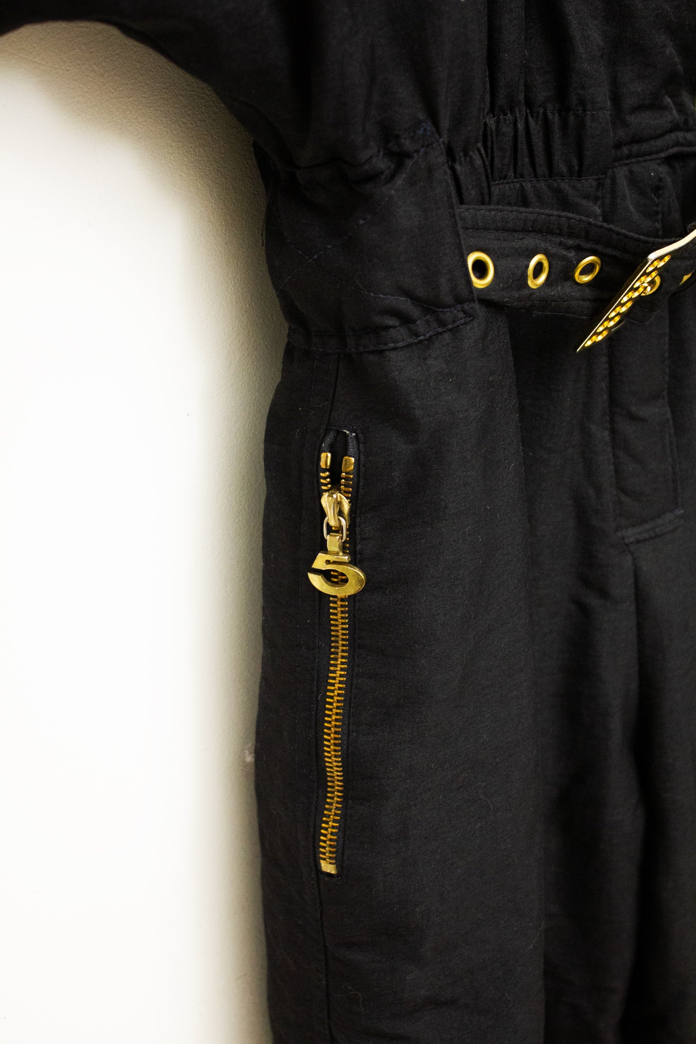 80’s vintage ski-pak wereldsteden met ceintuur