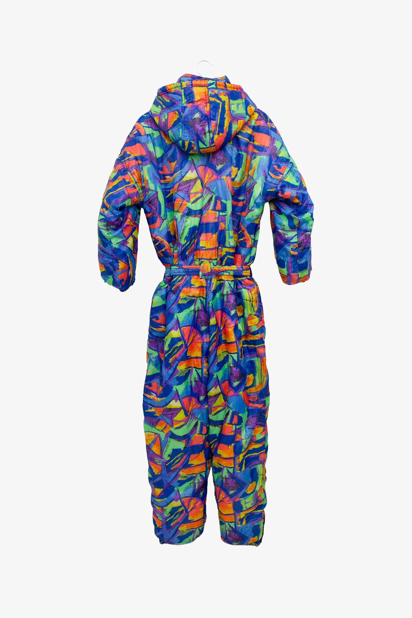 90’s vintage ski-pak met gekleurde print