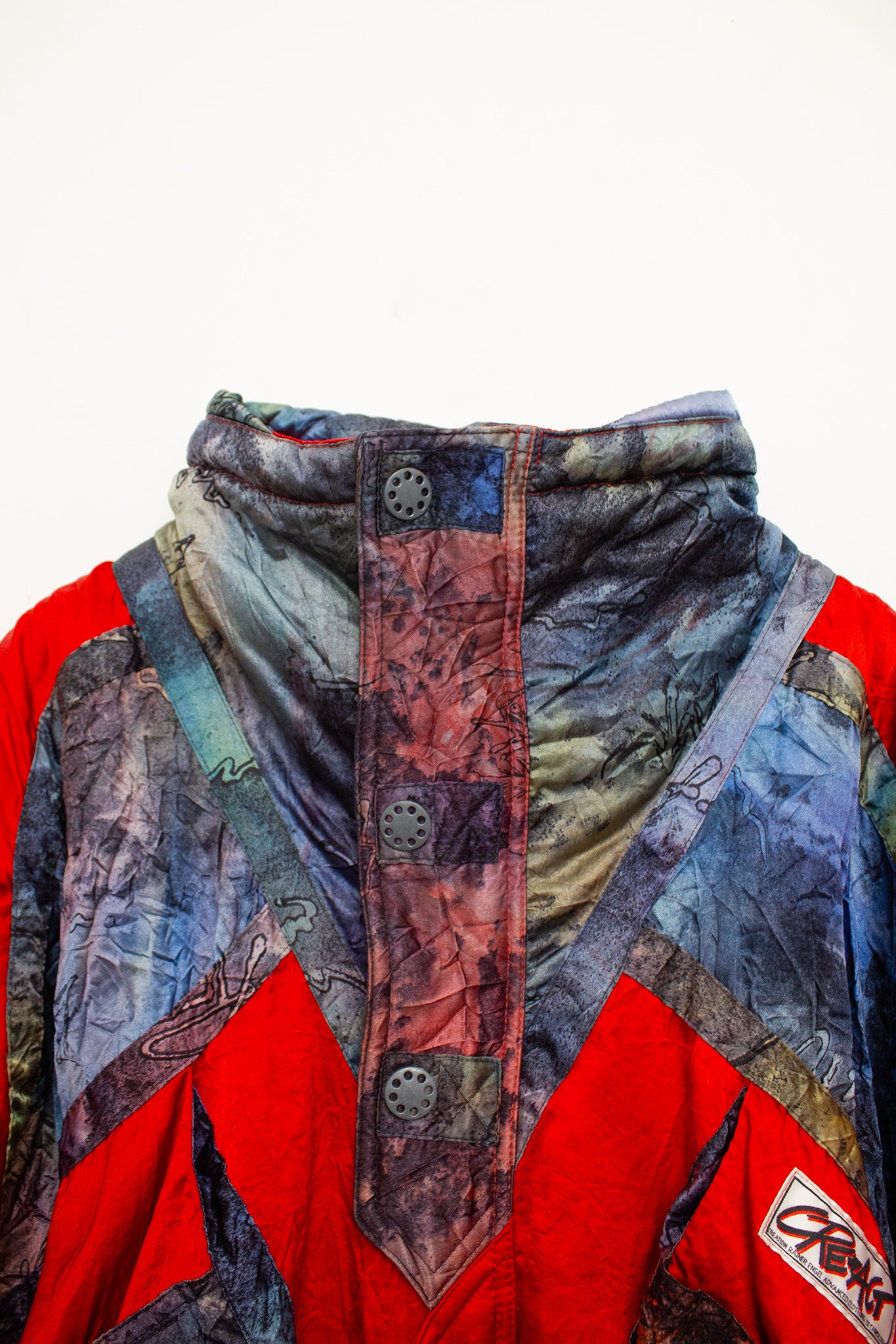 90’s rood vintage 2-delig ski-pak 