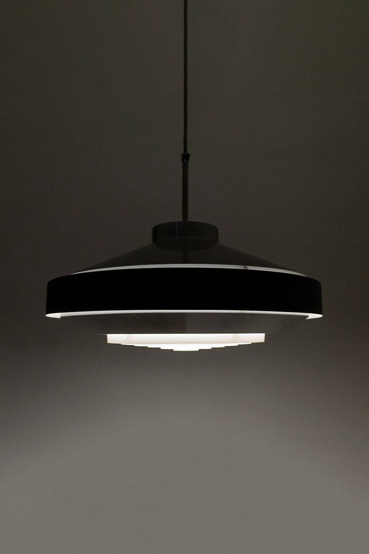 Aluminium Space Age hanglamp jaren 60