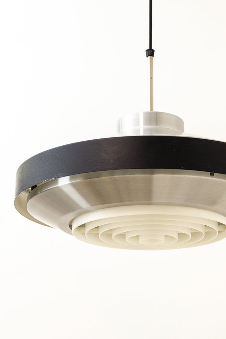 Aluminium Space Age hanglamp jaren 60