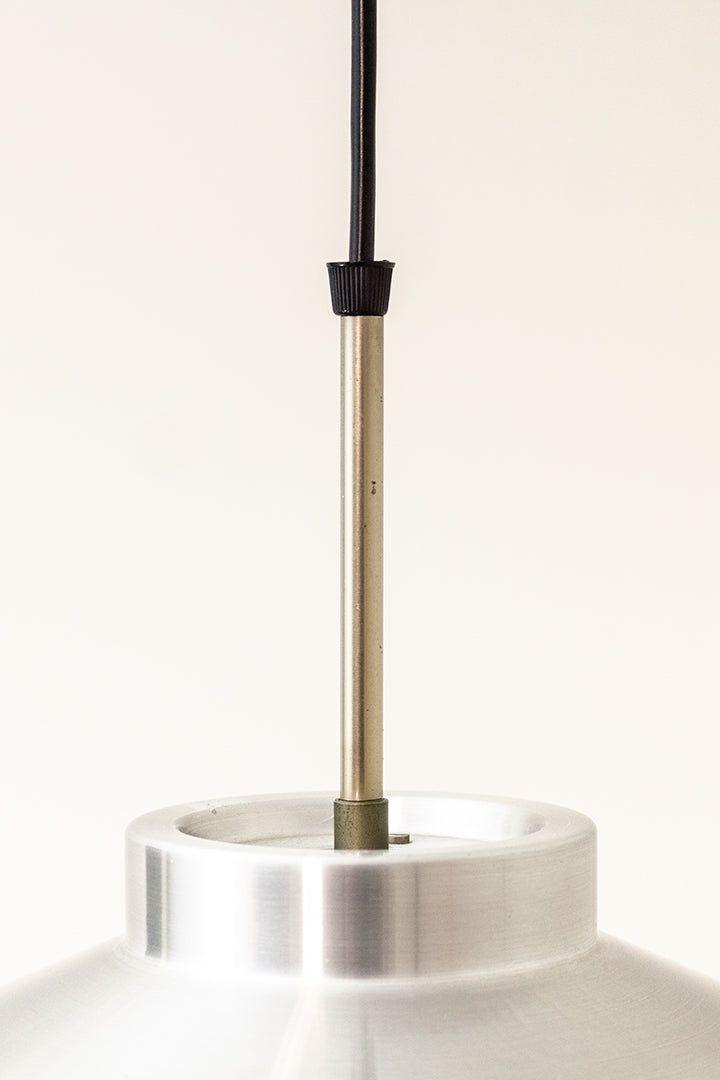 Aluminium Space Age hanglamp jaren 60