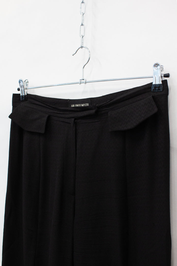 Ann Demeulemeester pantalon met zigzag-patroon en zakjes