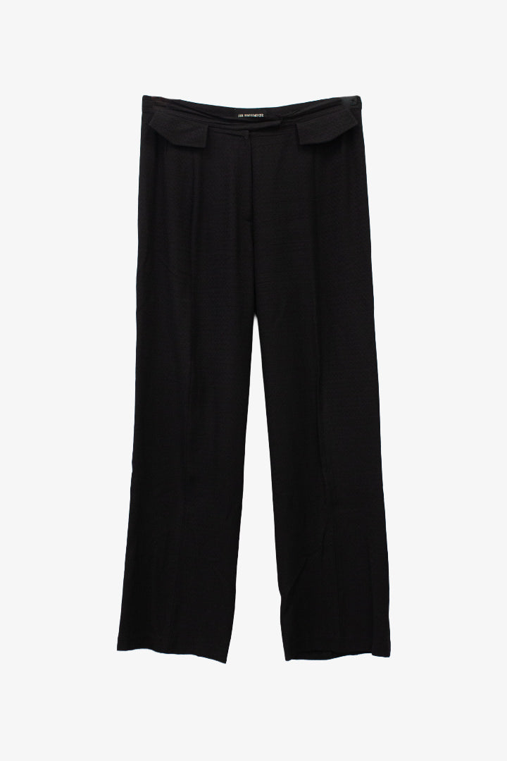 Ann Demeulemeester pantalon met zigzag-patroon en zakjes