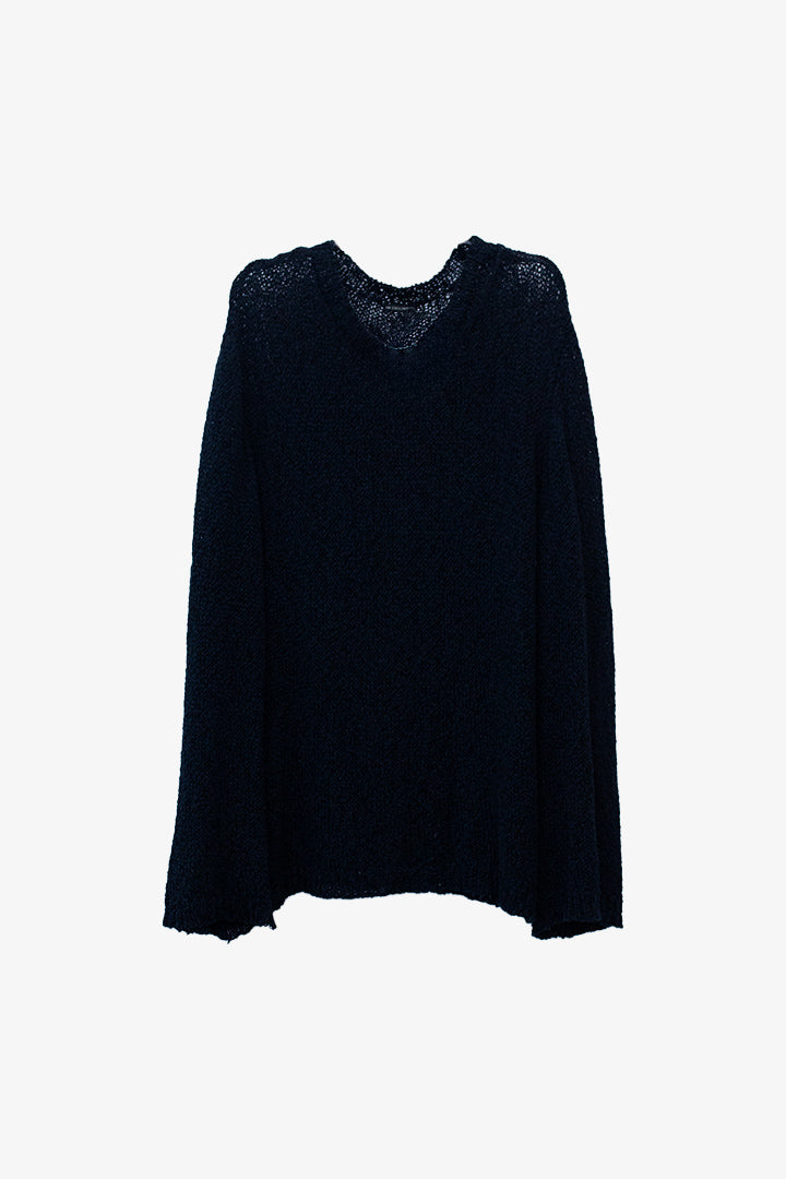 Ann Demeulemeester opengebreide oversized trui
