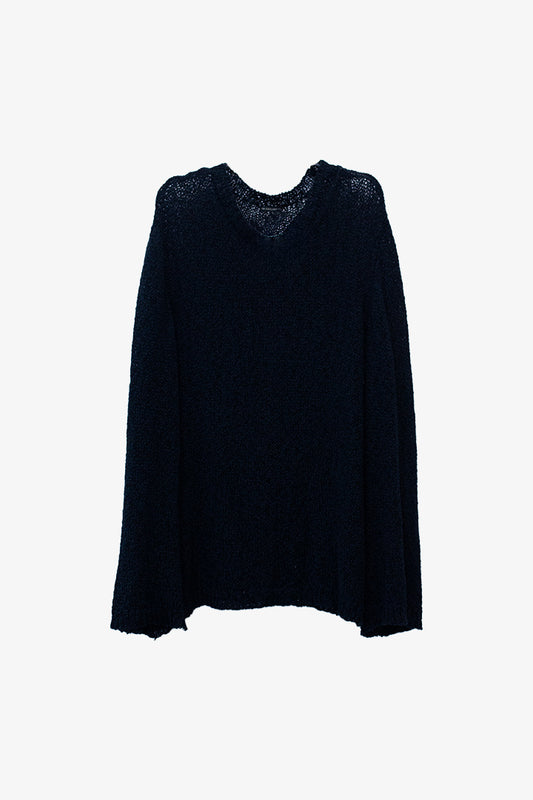 Ann Demeulemeester opengebreide oversized trui