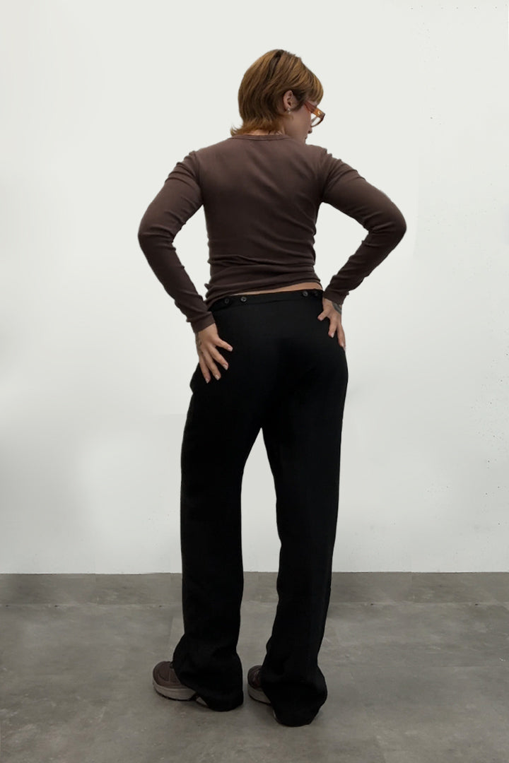 Ann Demeulemeester pantalon met zigzag-patroon