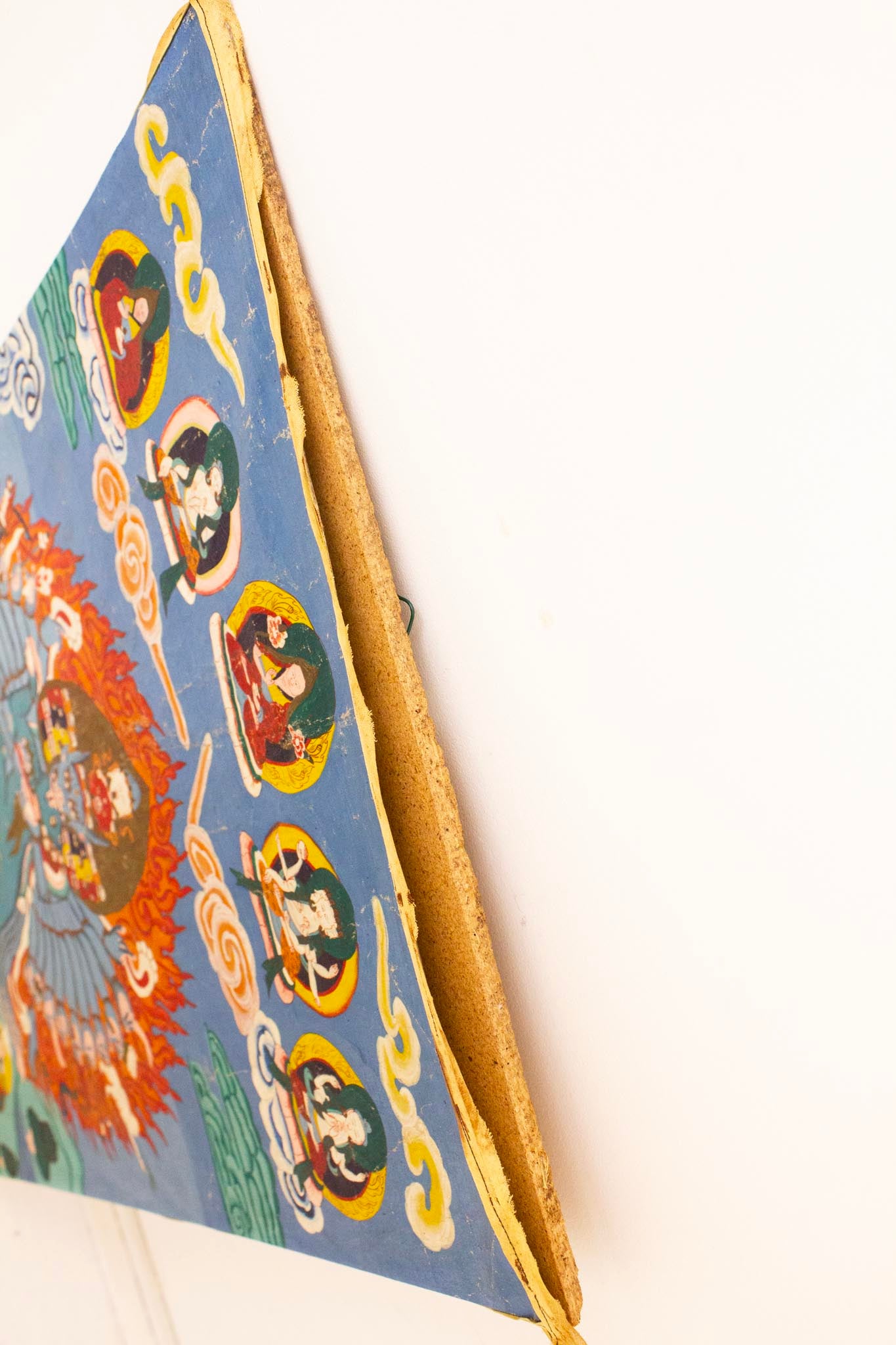 Antiek Tibetaans Boeddhistische thangka/ doek Vajrabhairava 1800-1900