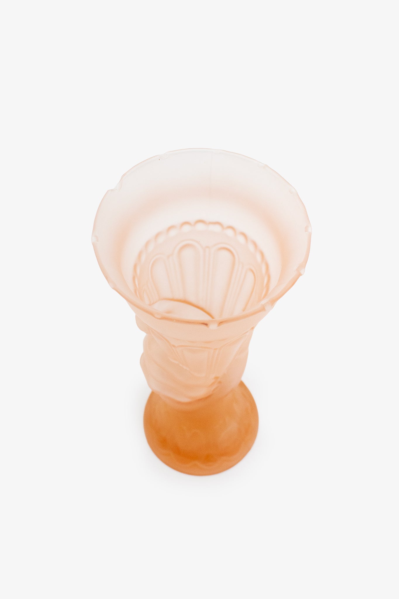 Antieke roze François Théodore Legras toorts vaas