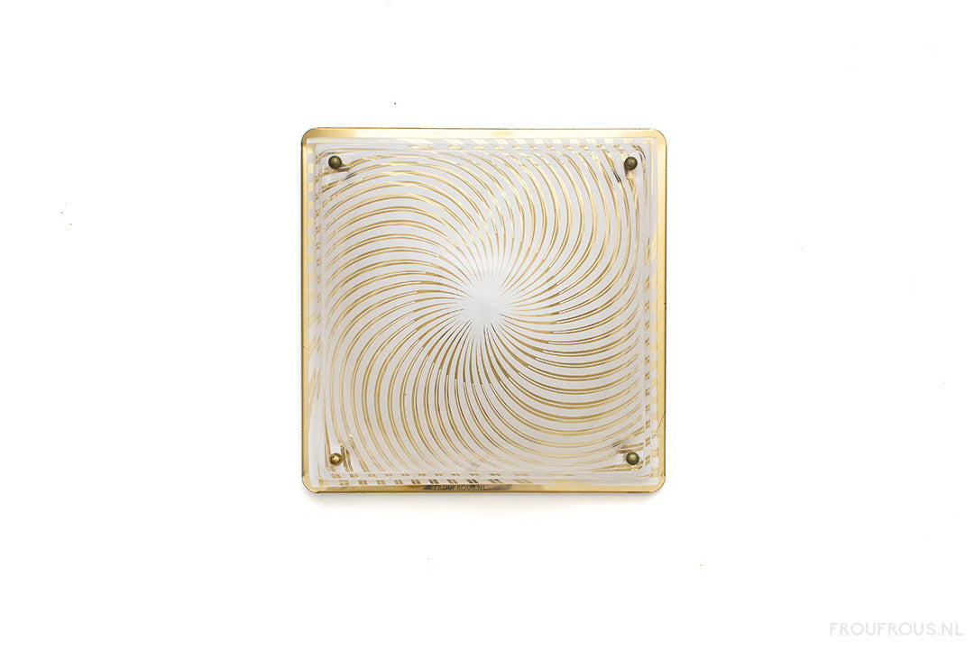 Art Deco-stijl Massive plafonniere goud