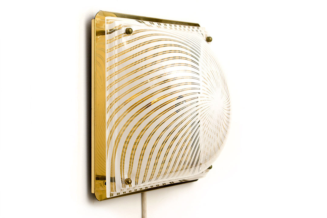 Art Deco-stijl Massive plafonniere goud