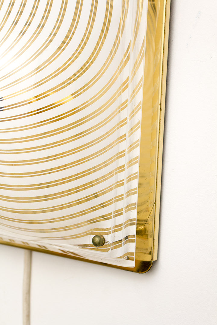 Art Deco-stijl Massive plafonniere goud