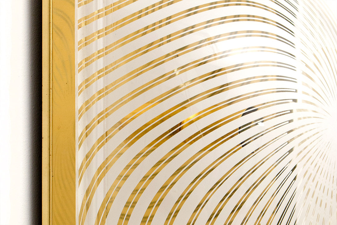Art Deco-stijl Massive plafonniere goud