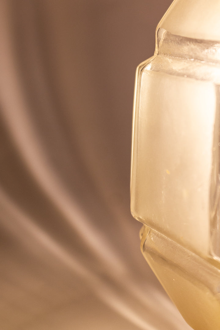 Art Deco tafellamp van glas vintage