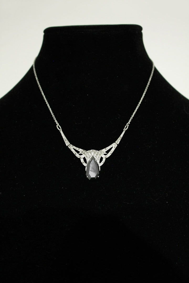 Art Nouveau collier Hematiet & Markasiet