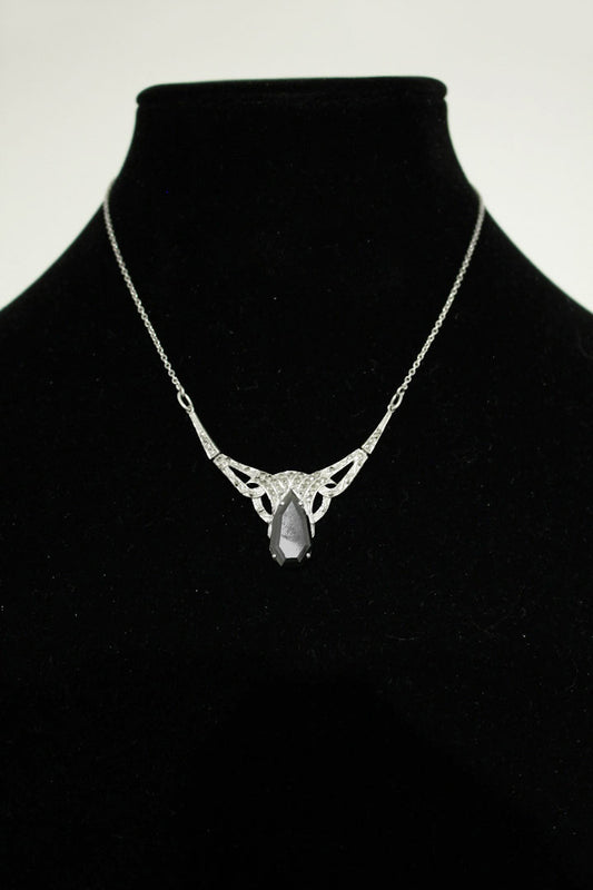 Art Nouveau collier Hematiet & Markasiet