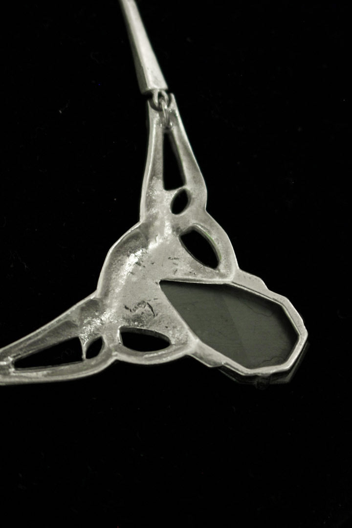 Art Nouveau collier Hematiet & Markasiet