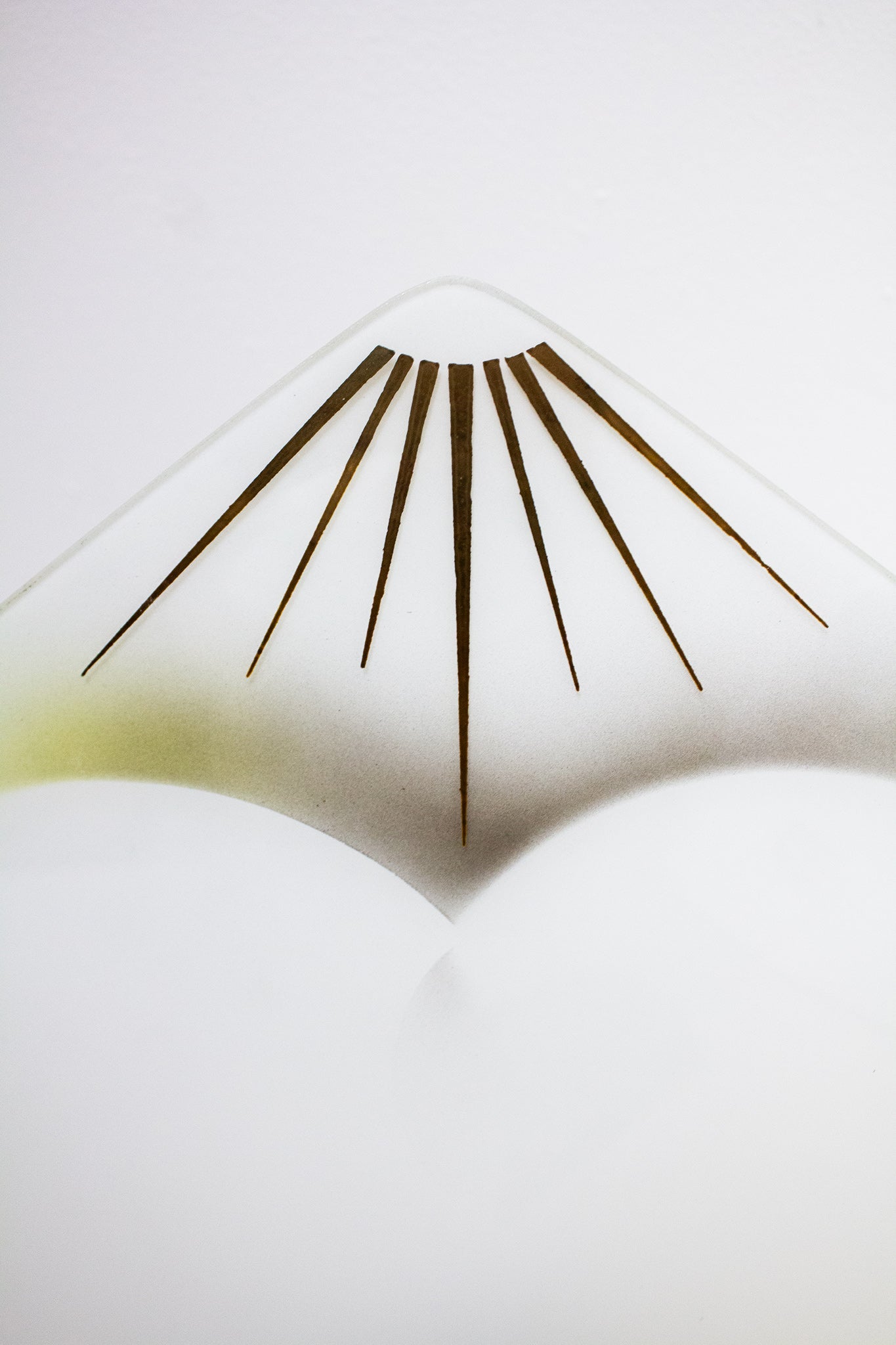 Jaren 50/60 mid-century art deco plafonnière bloem