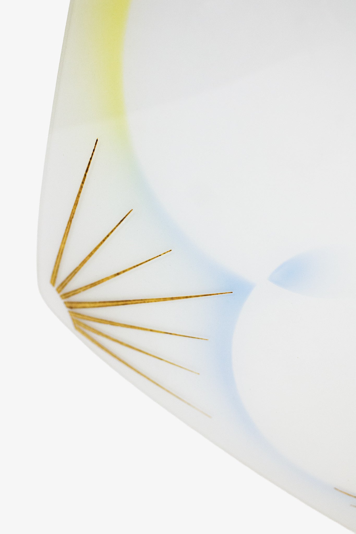 Jaren 50/60 mid-century art deco plafonnière bloem