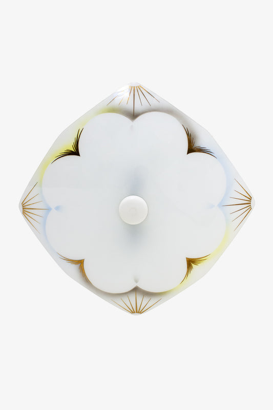 Jaren 50/60 mid-century art deco plafonnière bloem