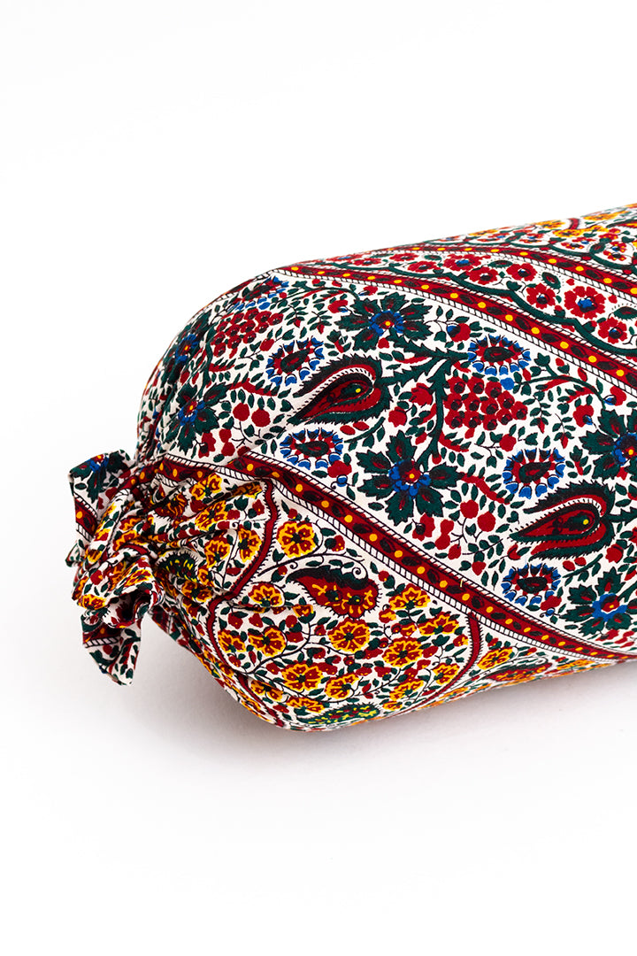Bantal Guling Indonesisch rolkussen met vintage batik bloemenprint