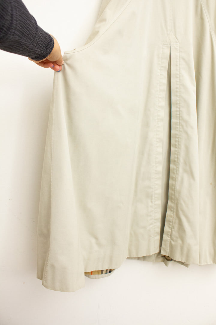 Beige vintage A-lijn Burberry trenchcoat
