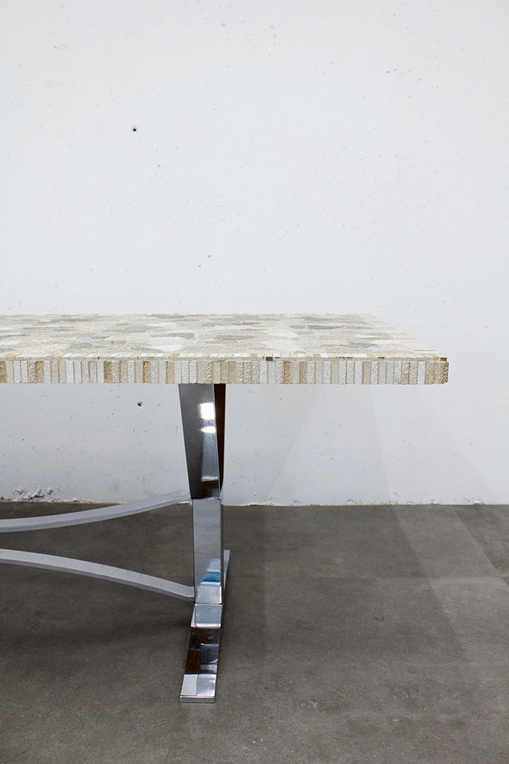 Berthold Müller 60’s granieten mozaïek salontafel
