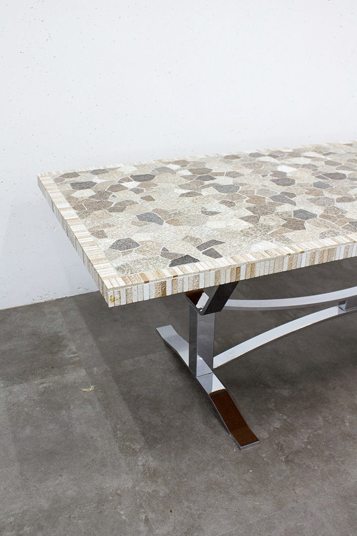 Berthold Müller 60’s granieten mozaïek salontafel