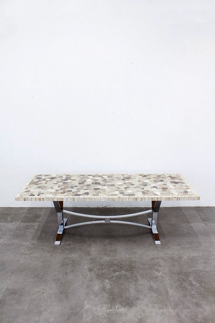 Berthold Müller 60’s granieten mozaïek salontafel