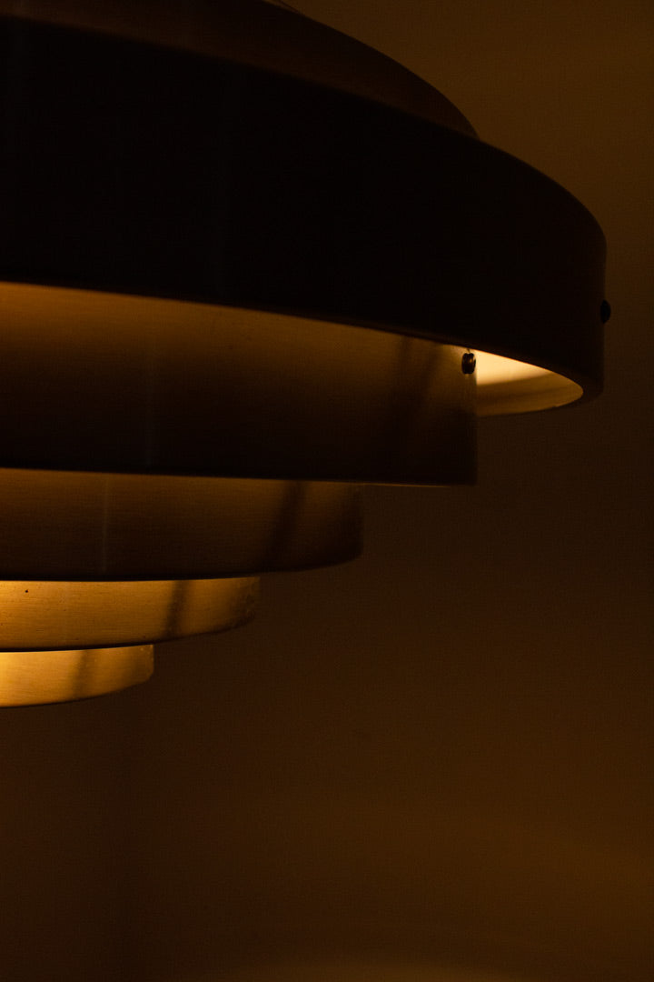 Vintage retro metalen Space-Age hanglamp