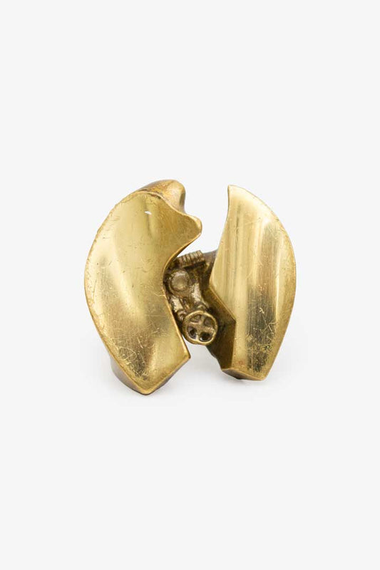 Bjorn Weckstrom Lapponia modernistische / brutalistische ring brons
