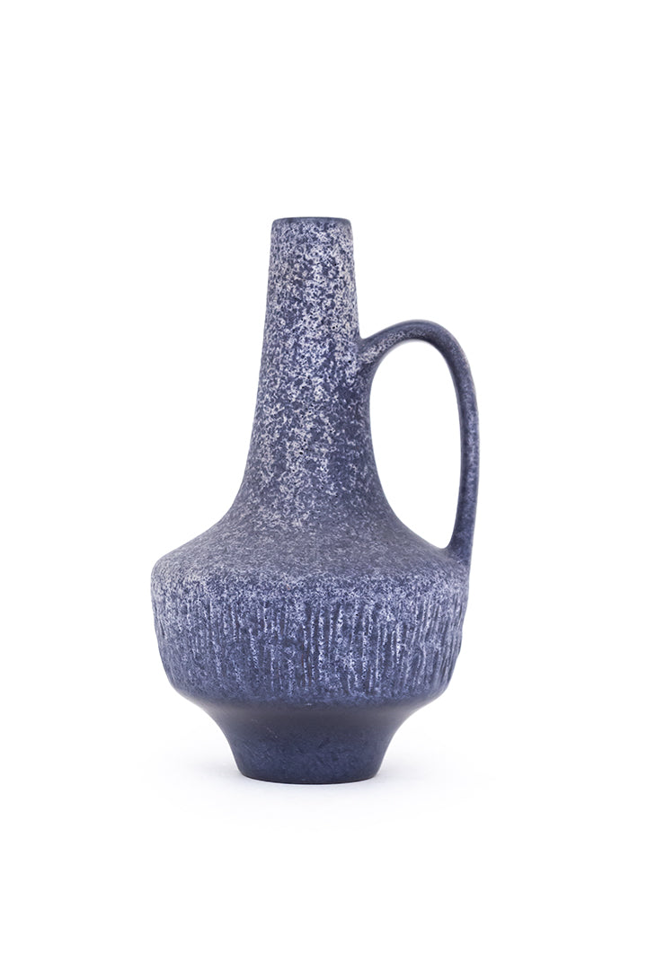 60s Fritz van Daalen West Germany Blauw gemêleerde vintage vaas