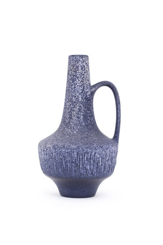 60s Fritz van Daalen West Germany Blauw gemêleerde vintage vaas