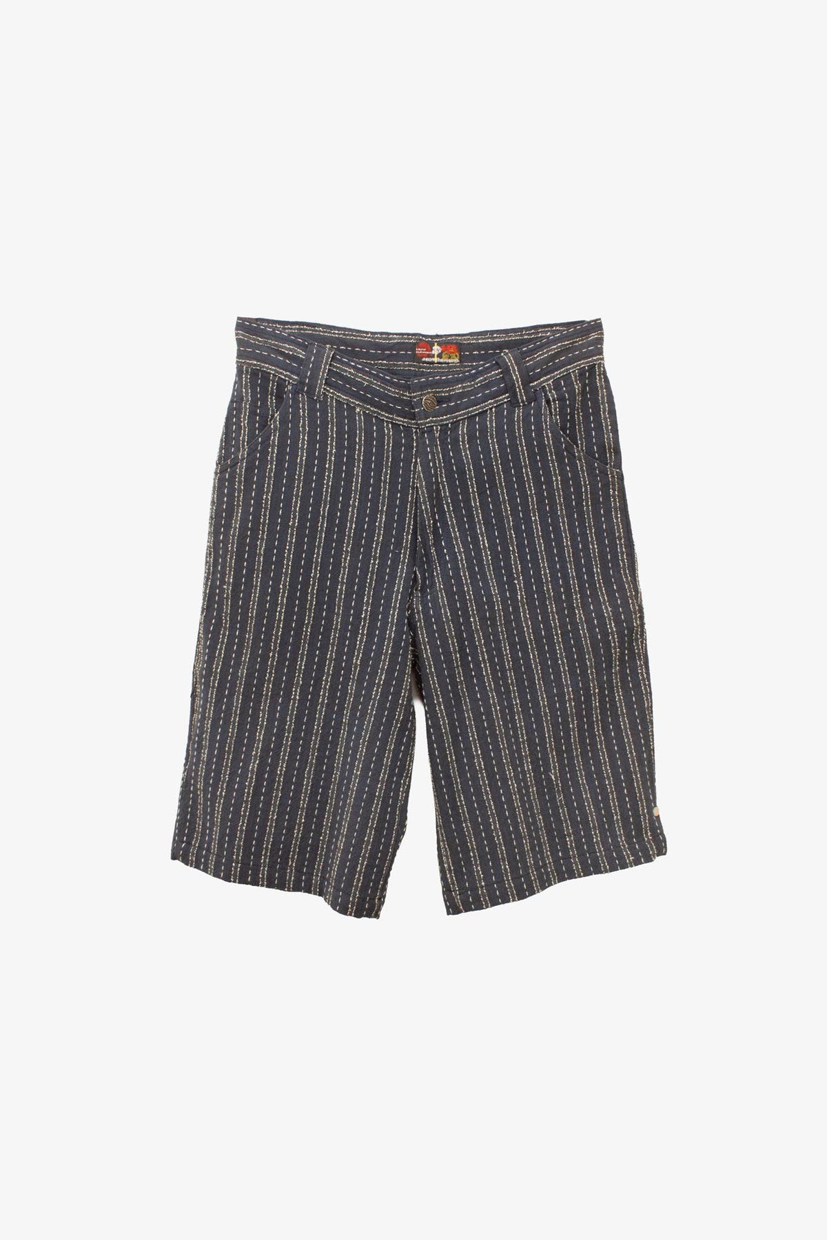 Blauw wit katoenen deadstock Y2K Hot Buttered culottes