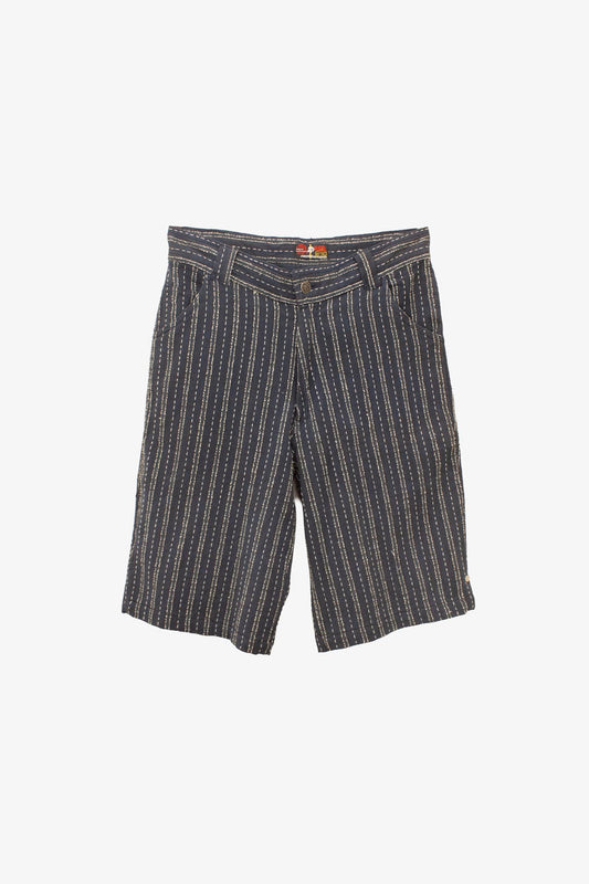 Blauw wit katoenen deadstock Y2K Hot Buttered culottes